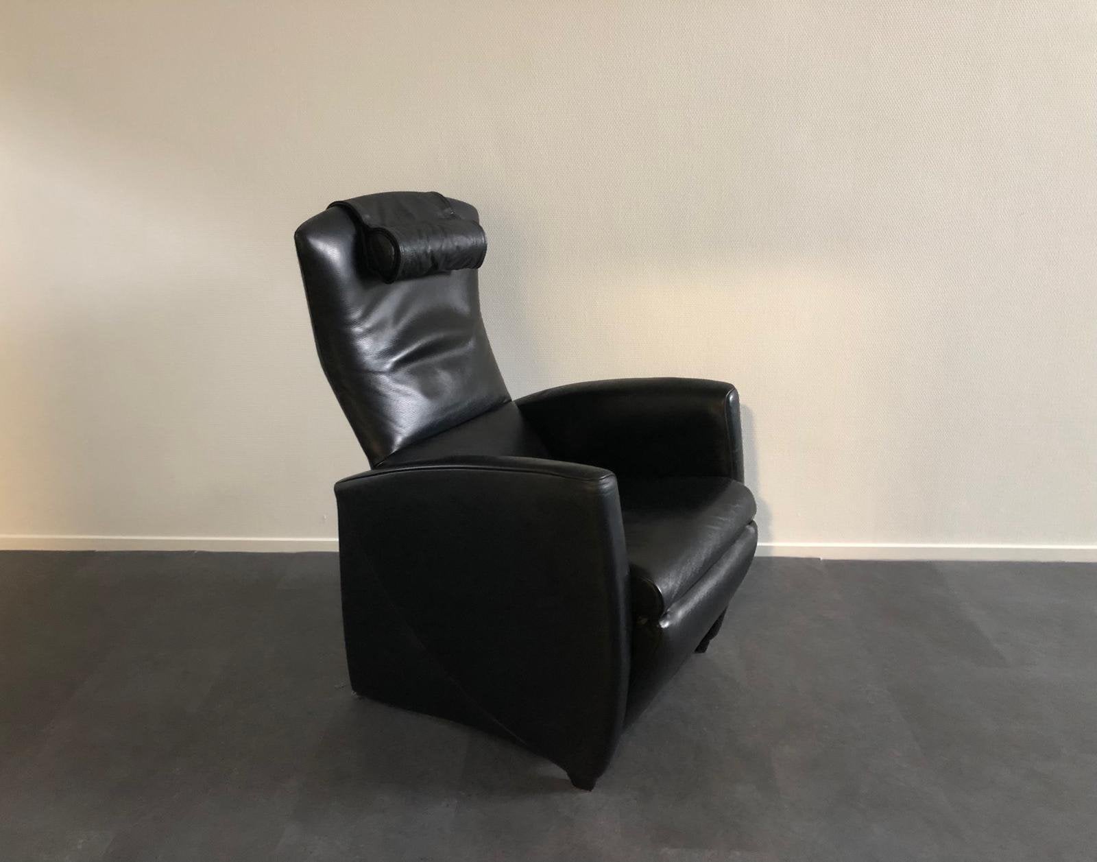 JORI Vinci JR-3295 – Exclusieve lederen design-relaxfauteuil, Ophalen, Zo goed als nieuw, 75 tot 100 cm, Leer