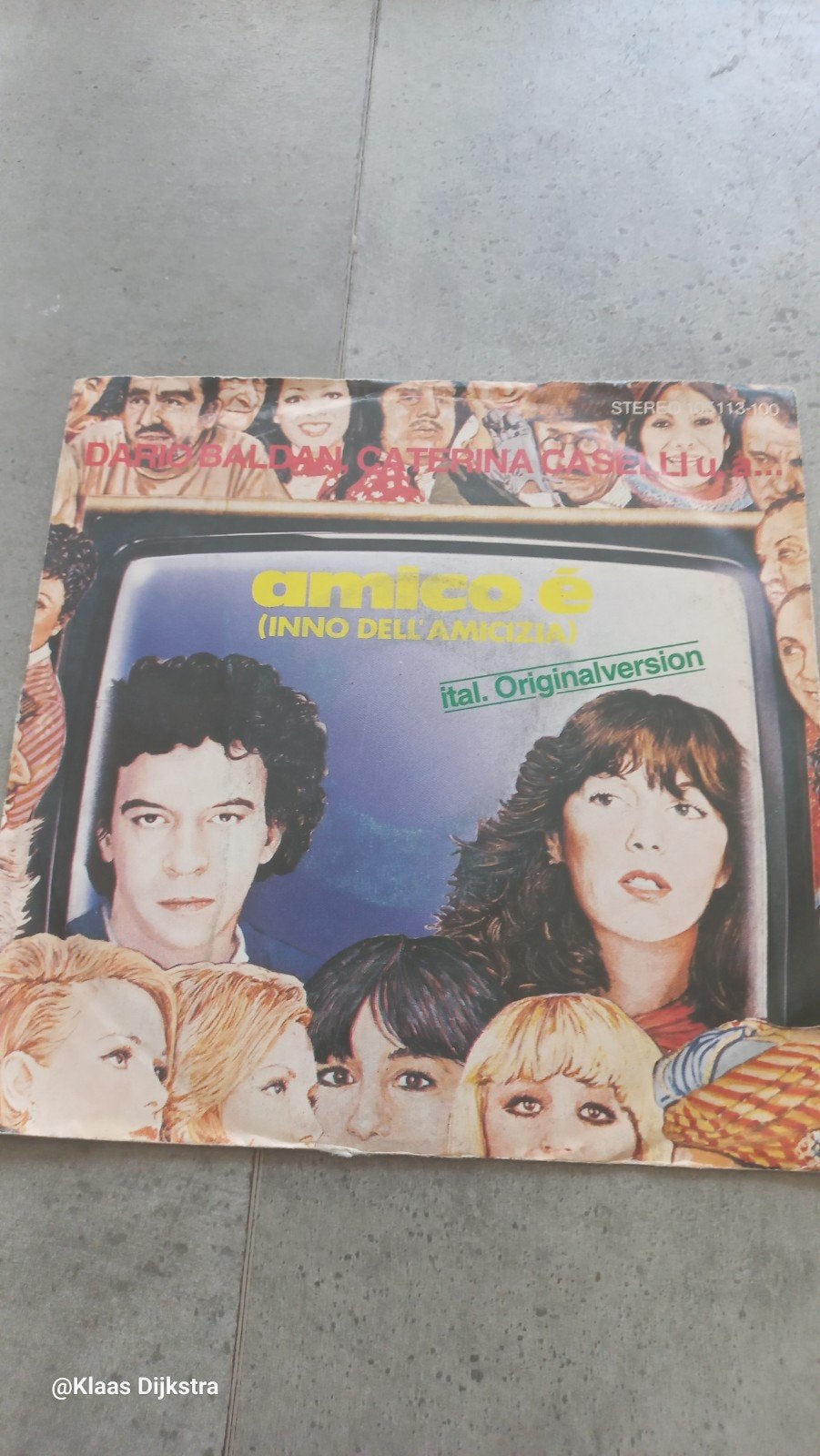 Dario Baldan Bembo & Caterina Caselli - Amico è (Single), Ophalen of Verzenden, Gebruikt, 7 inch