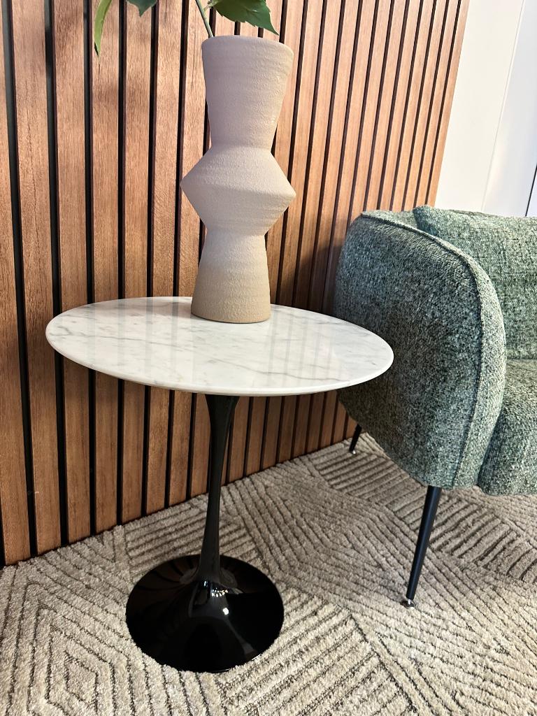 bijzettafel marmer - tulp tafel - bijzettafel tulp model, Minder dan 55 cm, Rond, Nieuw, Ophalen