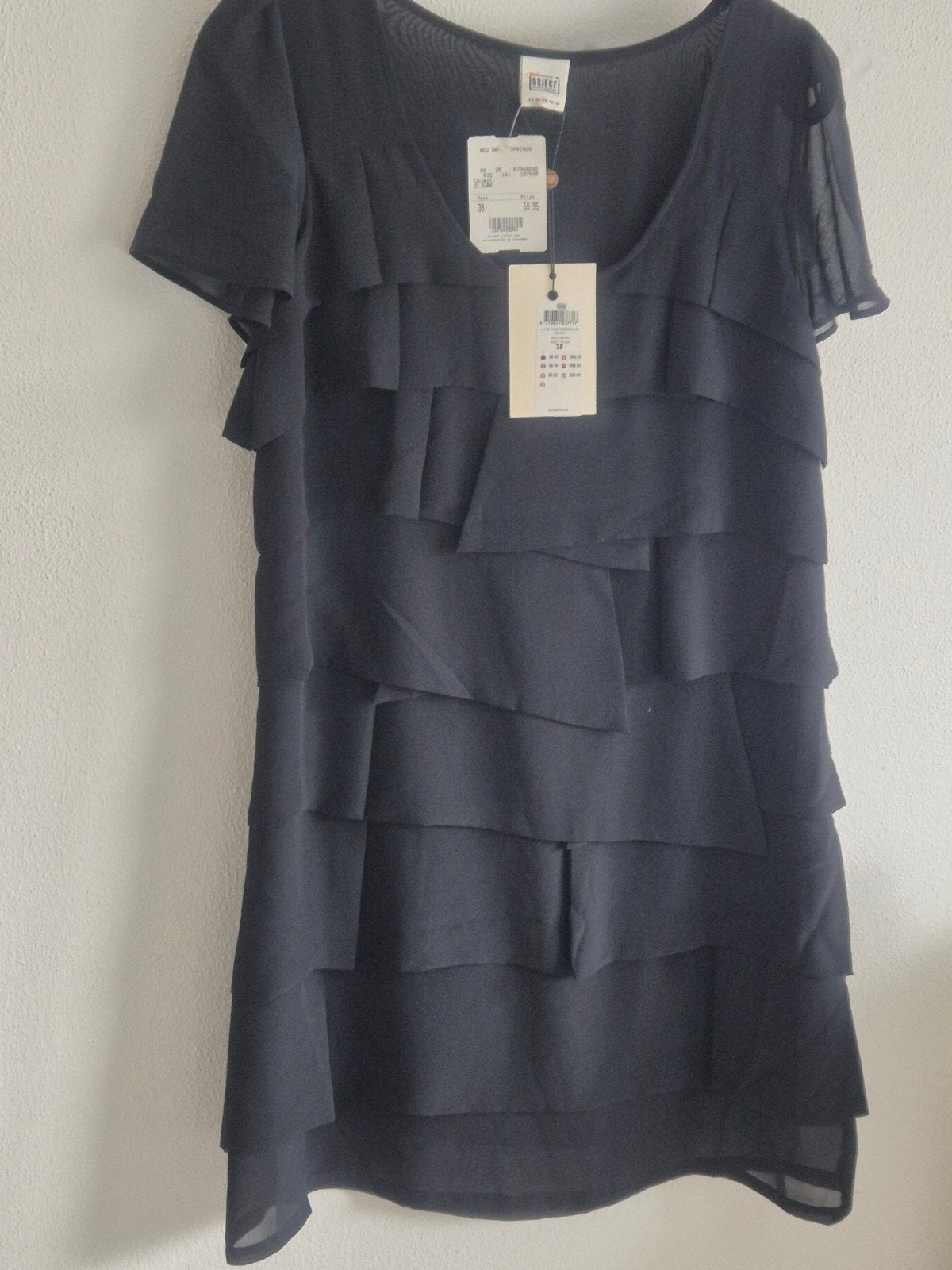 Jurk zwart Object mt. 38 nieuw, Kleding | Dames, Maat 38/40 (M), Verzenden, Zwart, Object