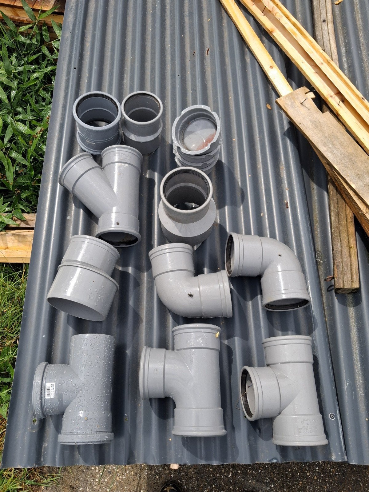 pvc hulpstukken  110 y stuk t stuk verleng bocht, Ophalen, Bochten, Pvc, Minder dan 2 meter