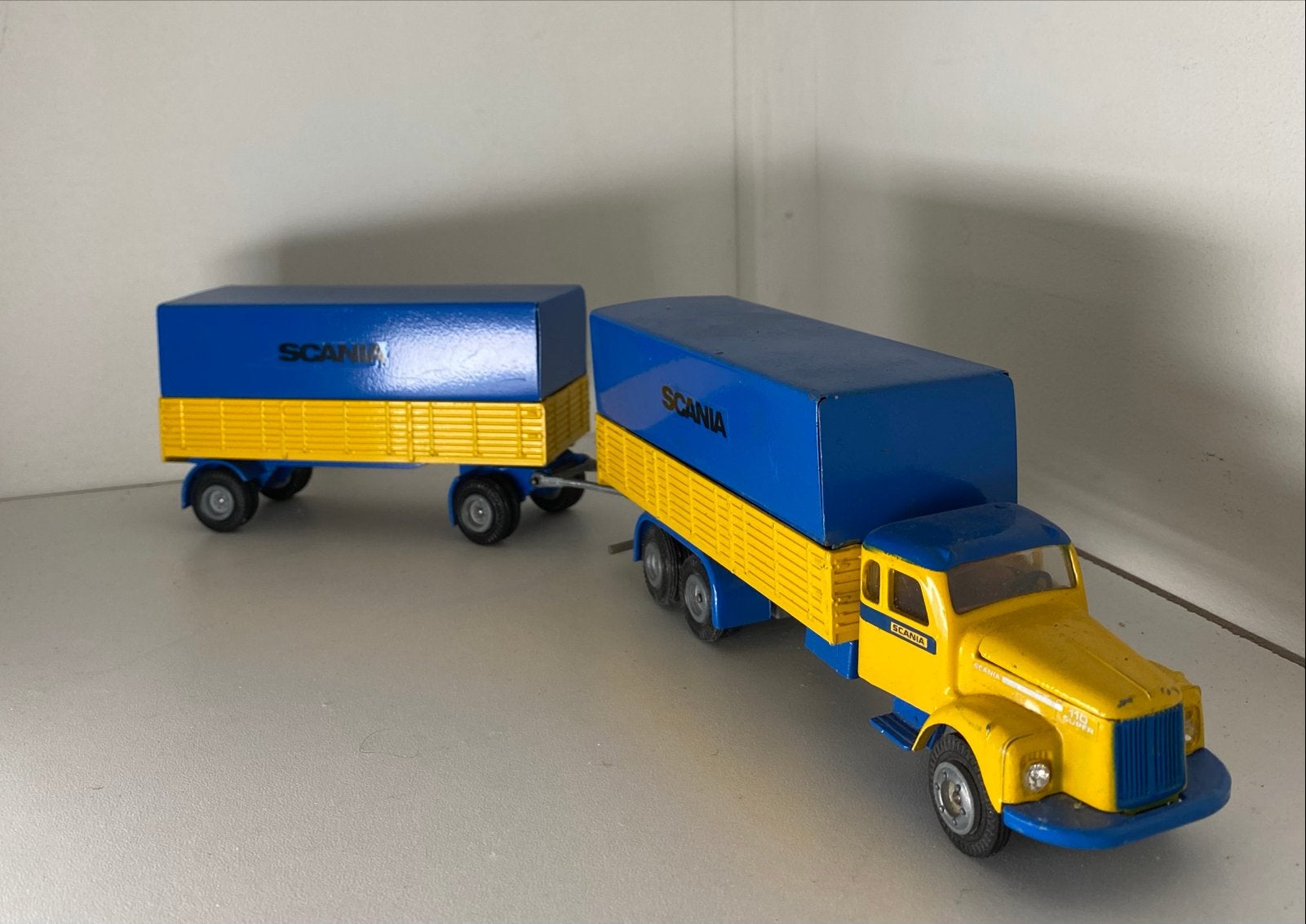 Mooie Scania Combi Tekno Modelvrachtwagen, Ophalen of Verzenden, Gebruikt, Overige merken