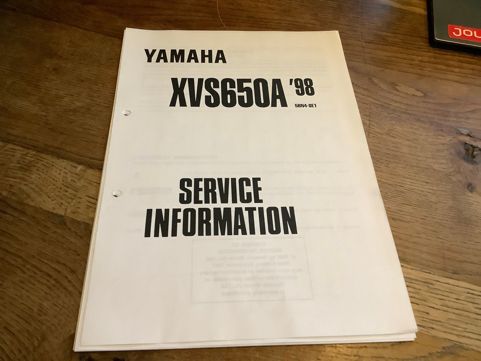 Yamaha XVS650A '98 Service Informatie Handleiding. (225), Verzenden, Yamaha