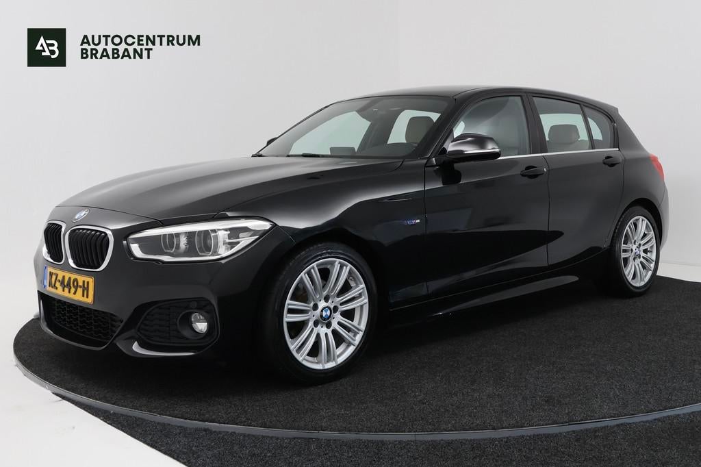 BMW 1-serie 118i High Executive M-Sport Automaat (M-PAKKET,, Gebruikt, Zwart, Bedrijf, 650 kg