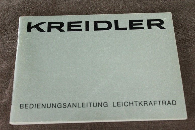 Kreidler Mustang 1981 bedienungs anleitung LK800, Ophalen of Verzenden, Gebruikt