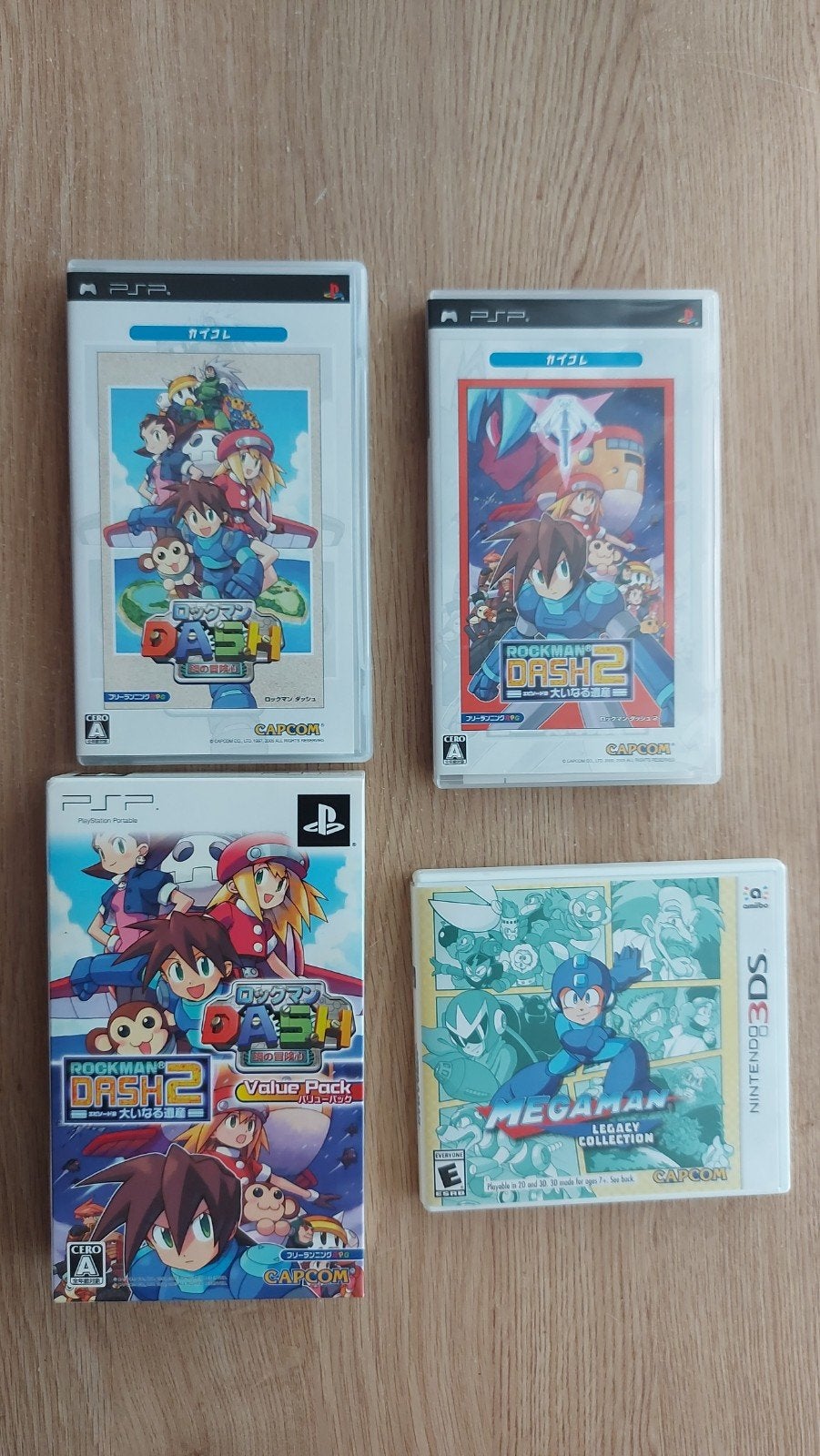 Megaman Dash 1&2 (PSP) + Megaman Legacy Collection (3DS), 1 speler, Ophalen of Verzenden, Zo goed als nieuw, Avontuur en Actie
