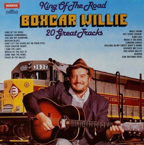 Boxcar willie ‎  king of the road 20 great tracks  lp, Complilatie, Ophalen of Verzenden, Zo goed als nieuw, 12 inch