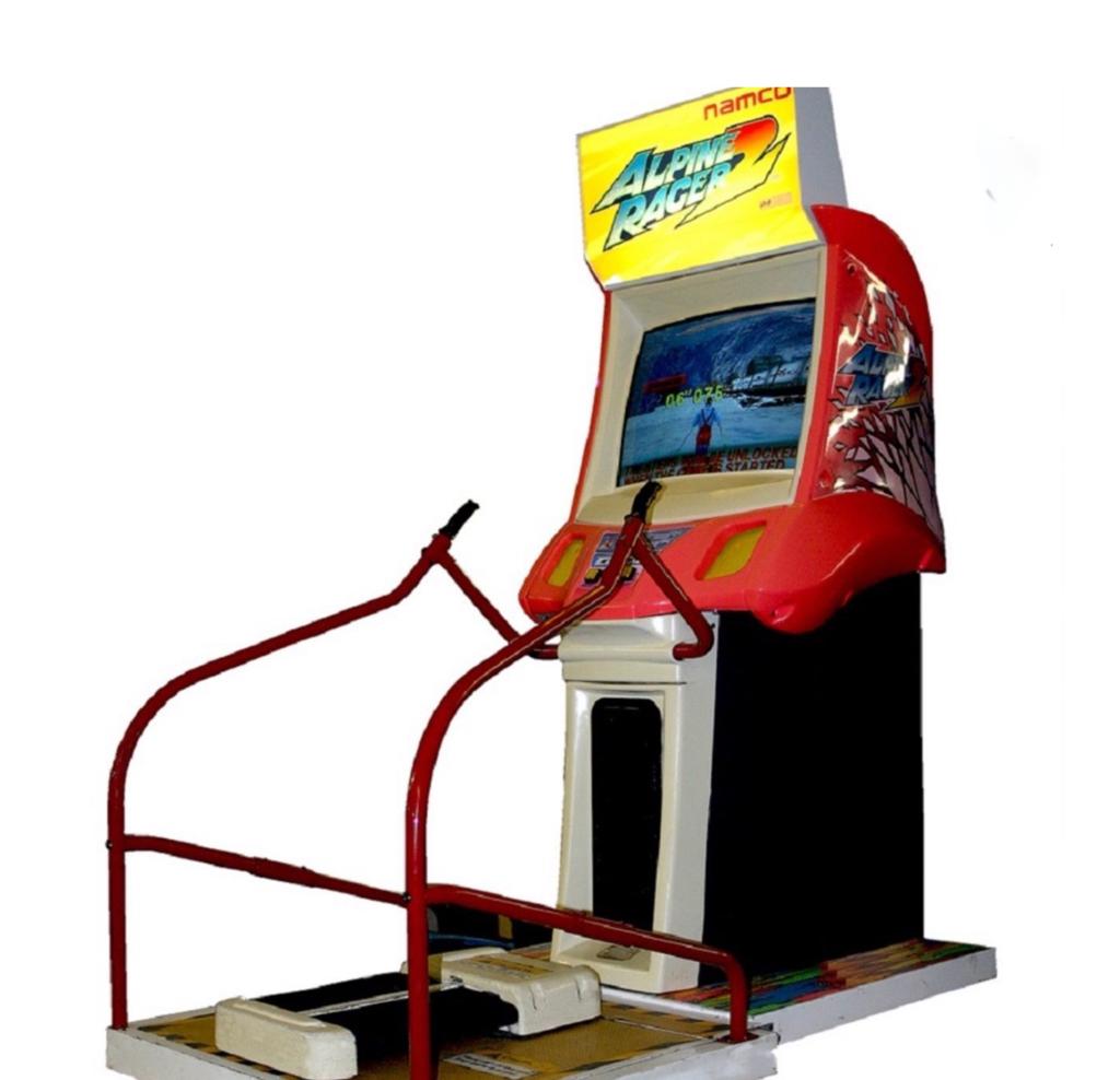 Alpine racer 2  namco ( startknopje defect ), Verzamelen, Automaten | Overige, Ophalen, Zo goed als nieuw