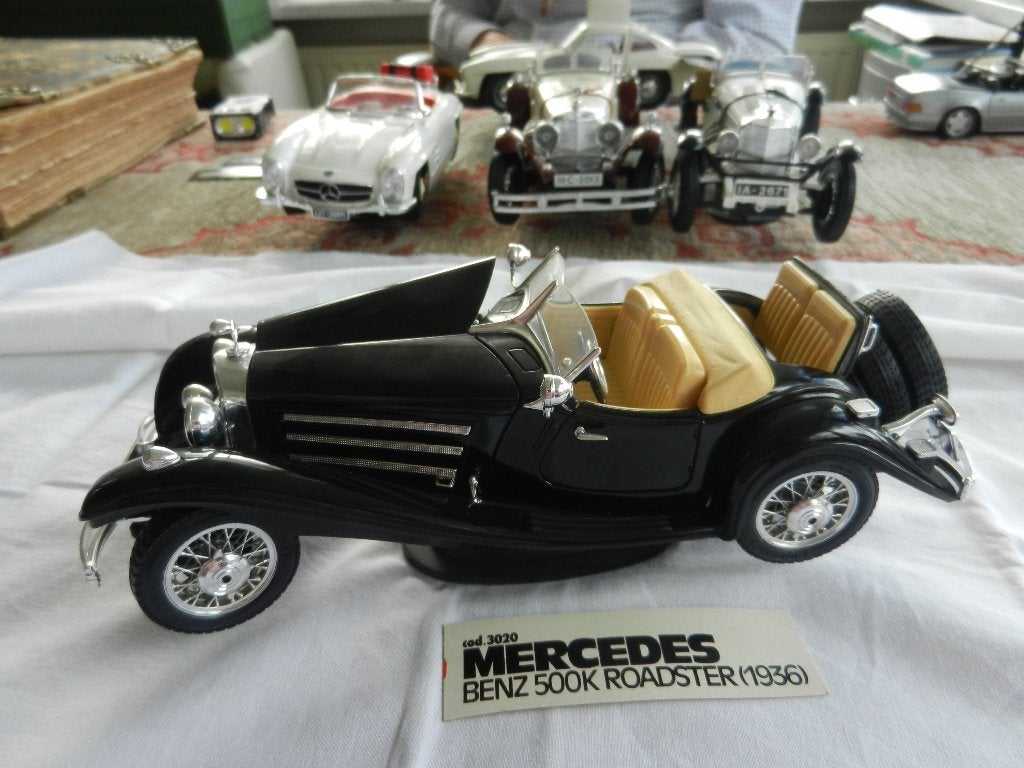 Burago  Mercedes Benz 500 K  Roadster 1936, Ophalen, Zo goed als nieuw