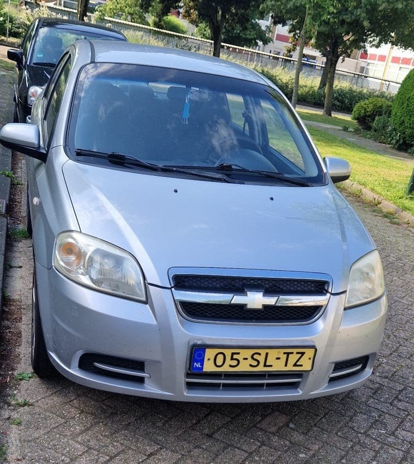 Chevrolet Aveo 1.4 16V 4D 2006 Grijs, Voorwielaandrijving, 40 €/maand, Aveo, 4 cilinders