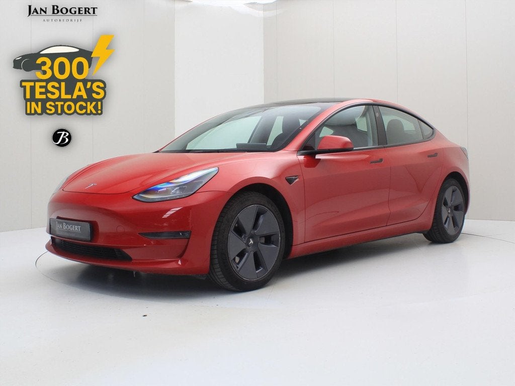 Tesla Model 3 Long-Range AWD 351pk 75 kWh UPGRADE [ WARMTEPO, Auto's, Tesla, Automaat, Gebruikt, Zwart, Adaptive Cruise Control
