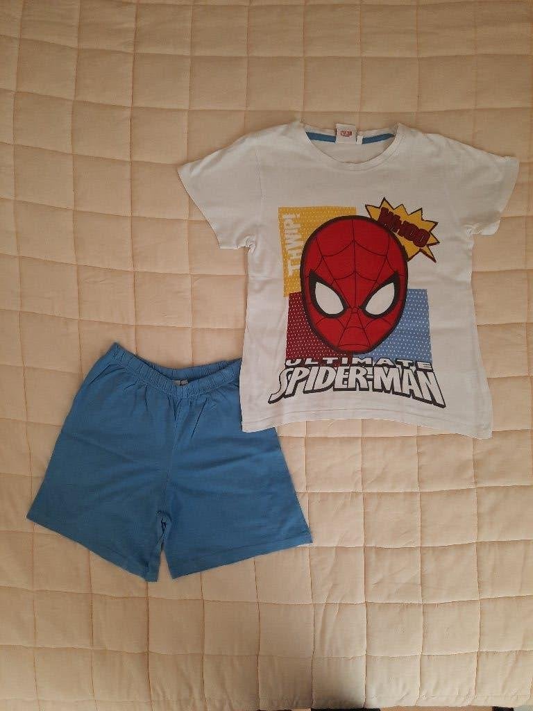 Spiderman shortama maat 122-128, Kinderen en Baby's, Kinderkleding | Maat 122, Ophalen of Verzenden, Zo goed als nieuw, Jongen