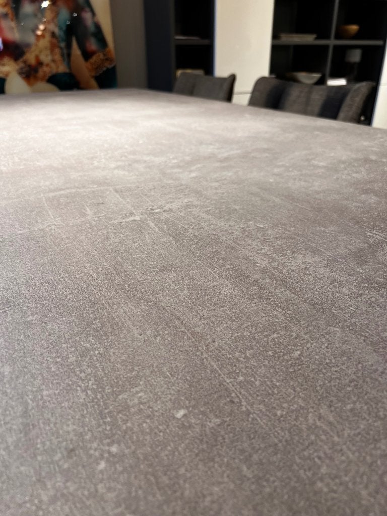 Metaform Carré eettafel | keramiek Beton grijs, Niet ingevuld, 100 tot 150 cm, Niet ingevuld, Nieuw