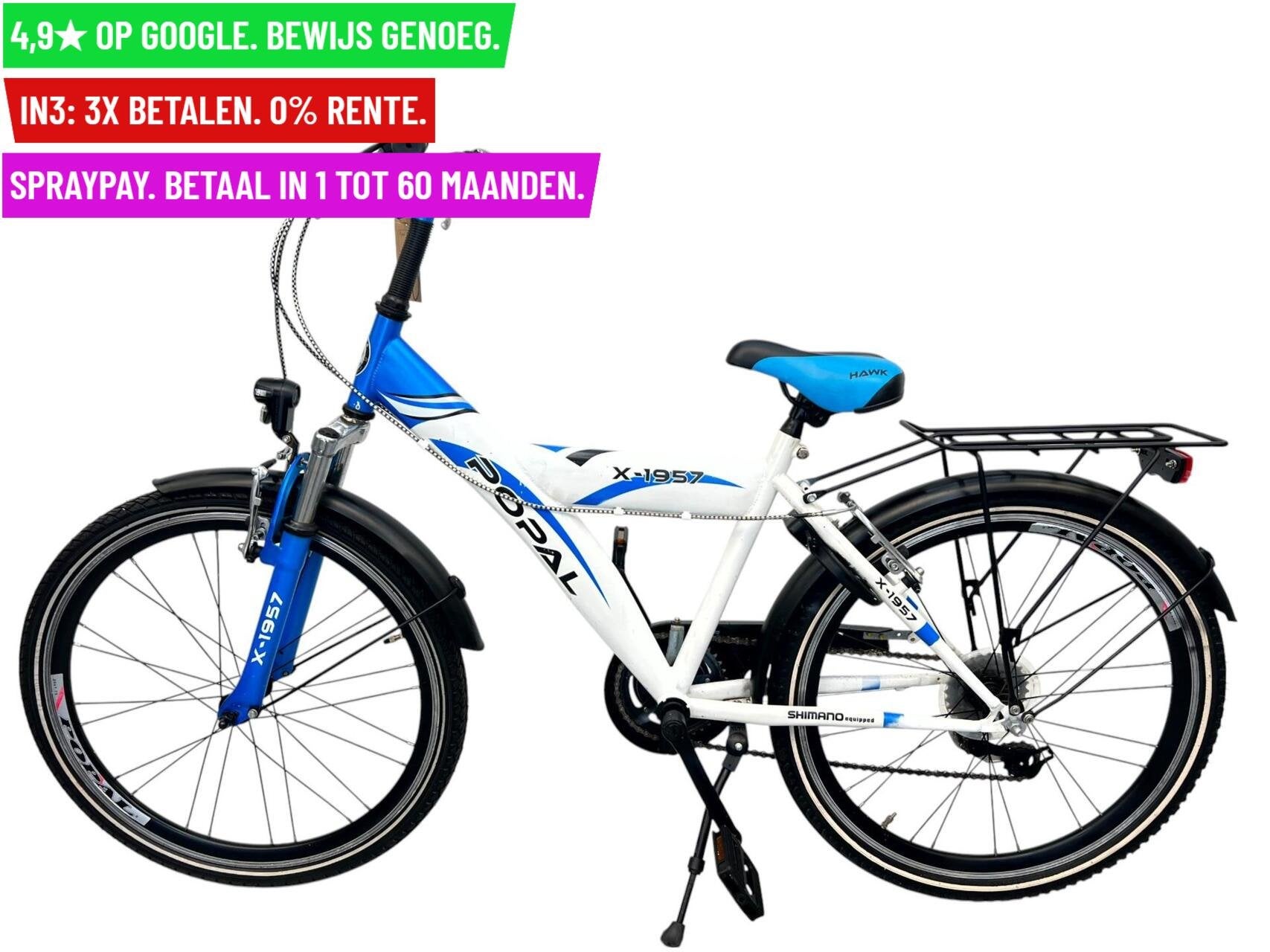 Jongensfiets Popal X1957 24"/40cm/6ver - Garantie/Levering, Fietsen en Brommers, Fietsen | Heren | Herenfietsen, Overige merken