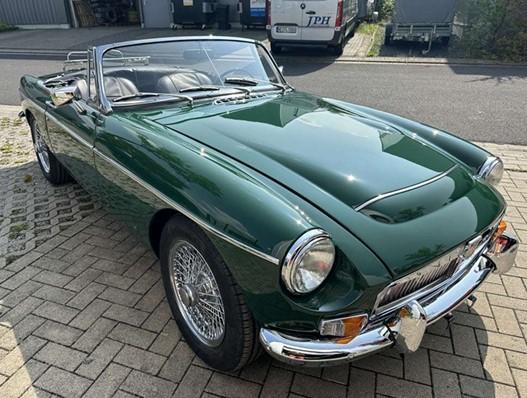 MGC Roadster 1969, Auto's, MG, Particulier, C, Benzine, Cabriolet, Handgeschakeld, Groen, Zwart, Leder, Achterwielaandrijving