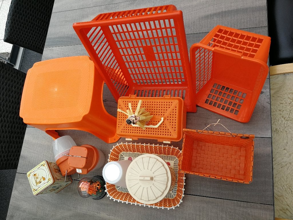 Camping items o,a Berec lampjes, mandjes, opstap oranje,enz, Caravans en Kamperen, Kampeeraccessoires, Ophalen of Verzenden