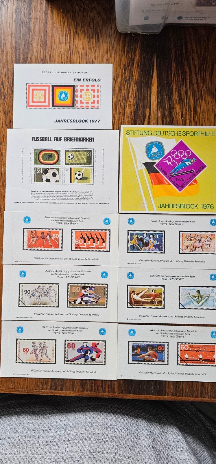 Duitse postzegels: Jaarblokken 1976, 1977 en sportuitgiften, Verzenden, BRD