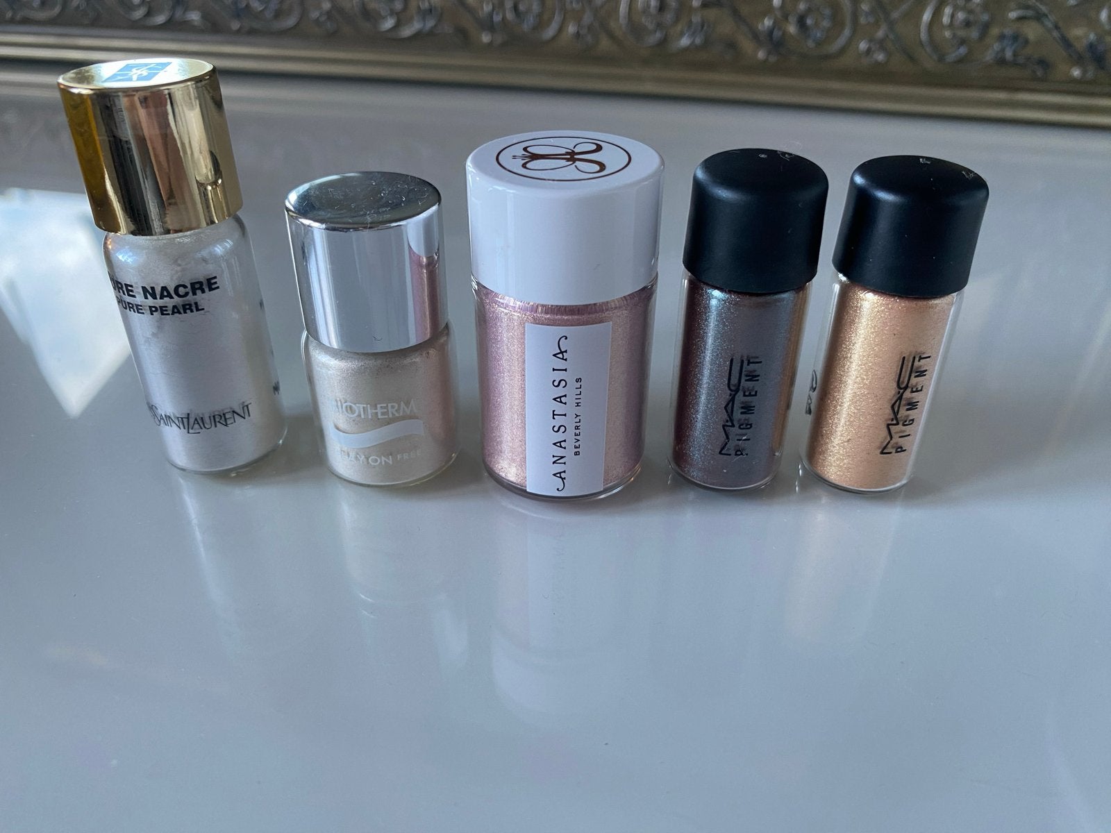 Diverse Make-up Pigmenten MAC, ASB, Biotherm,YSL, Nieuw, Ophalen of Verzenden, Make-up, Overige kleuren