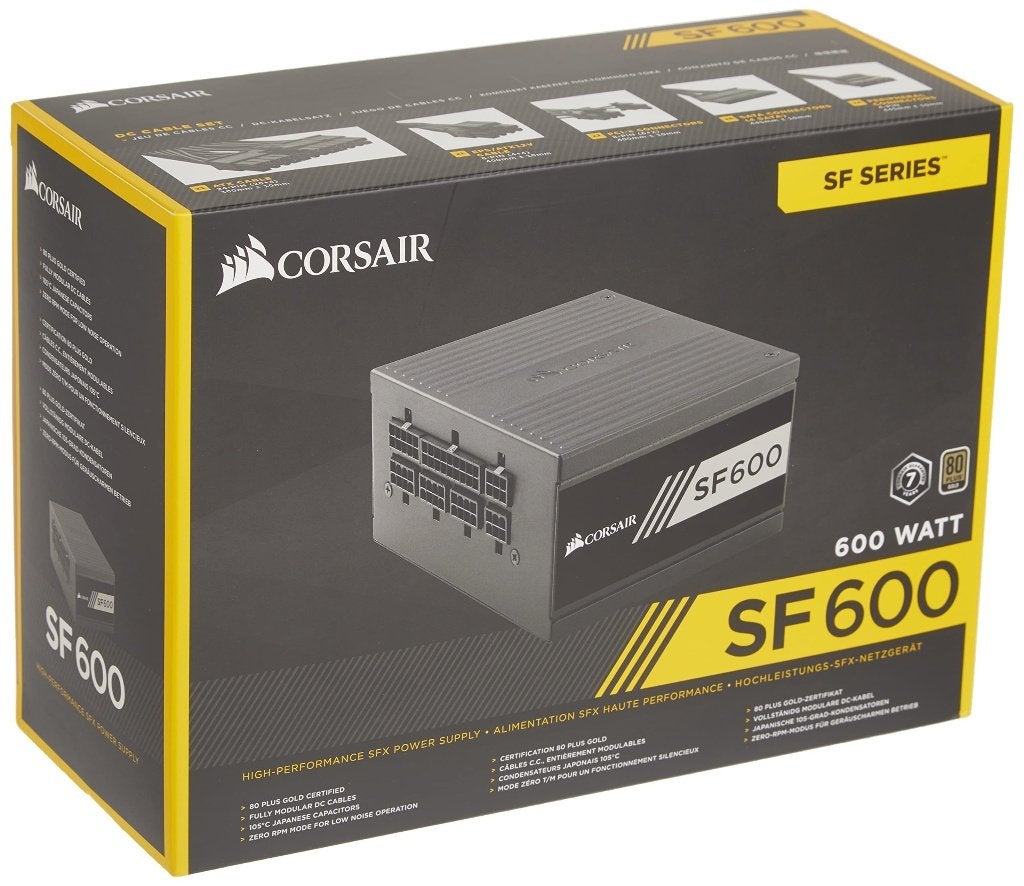 Corsair SF600 600W SFX – compacte, krachtige voeding, Computers en Software, Ophalen of Verzenden, Zo goed als nieuw