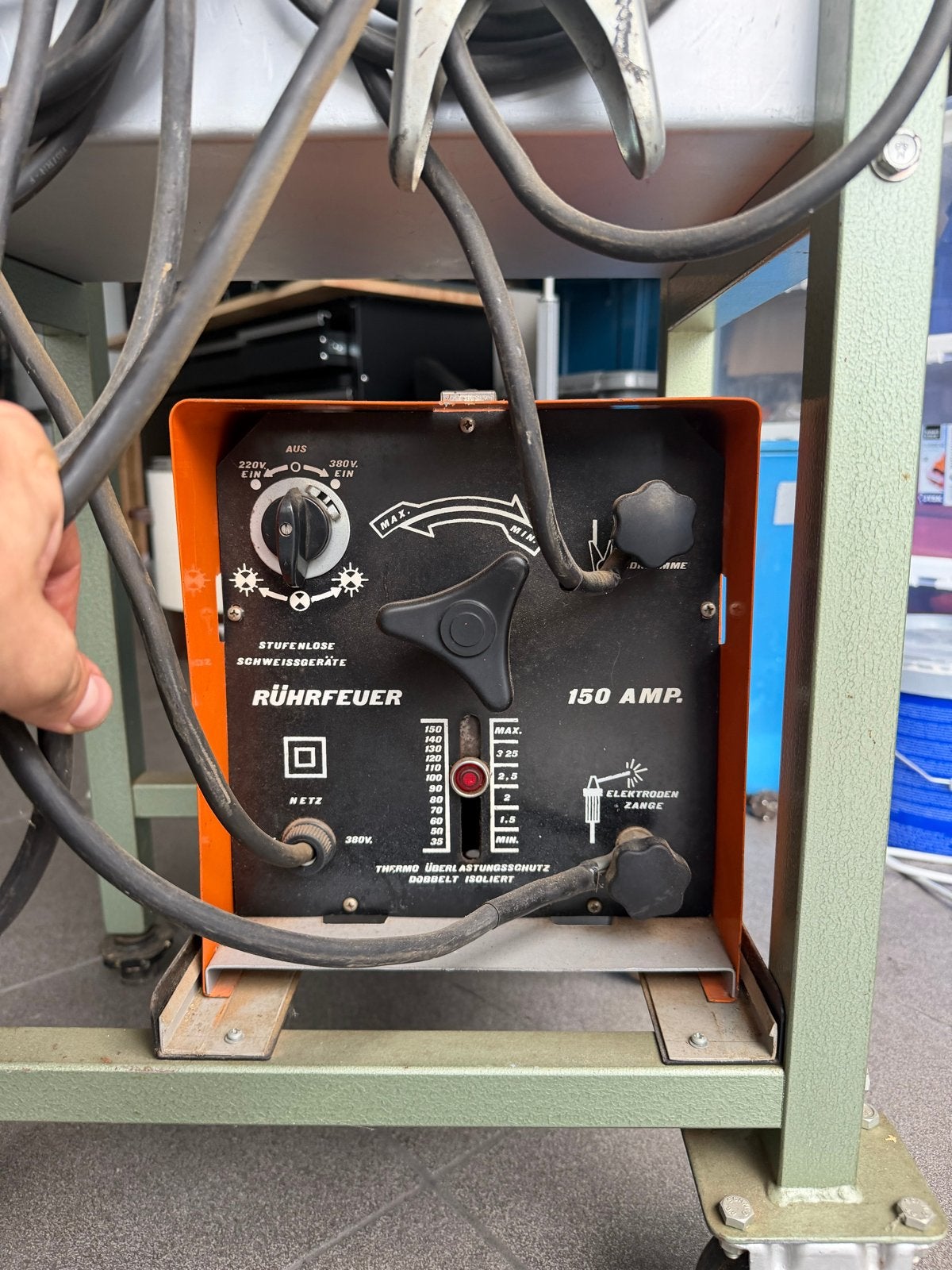 DV Welder Lasapparaat Rührfeuer 150 Ampère, Ophalen, Gebruikt, 150 tot 250 ampère, Elektroden