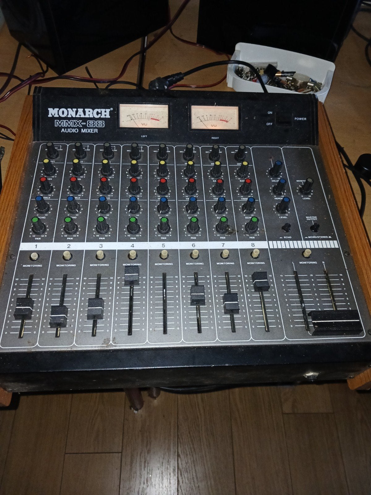 Monarch MMX-88 Audio Mixer - Vintage Mengpaneel, Muziek en Instrumenten, Ophalen, Gebruikt, 5 tot 10 kanalen, Microfooningang