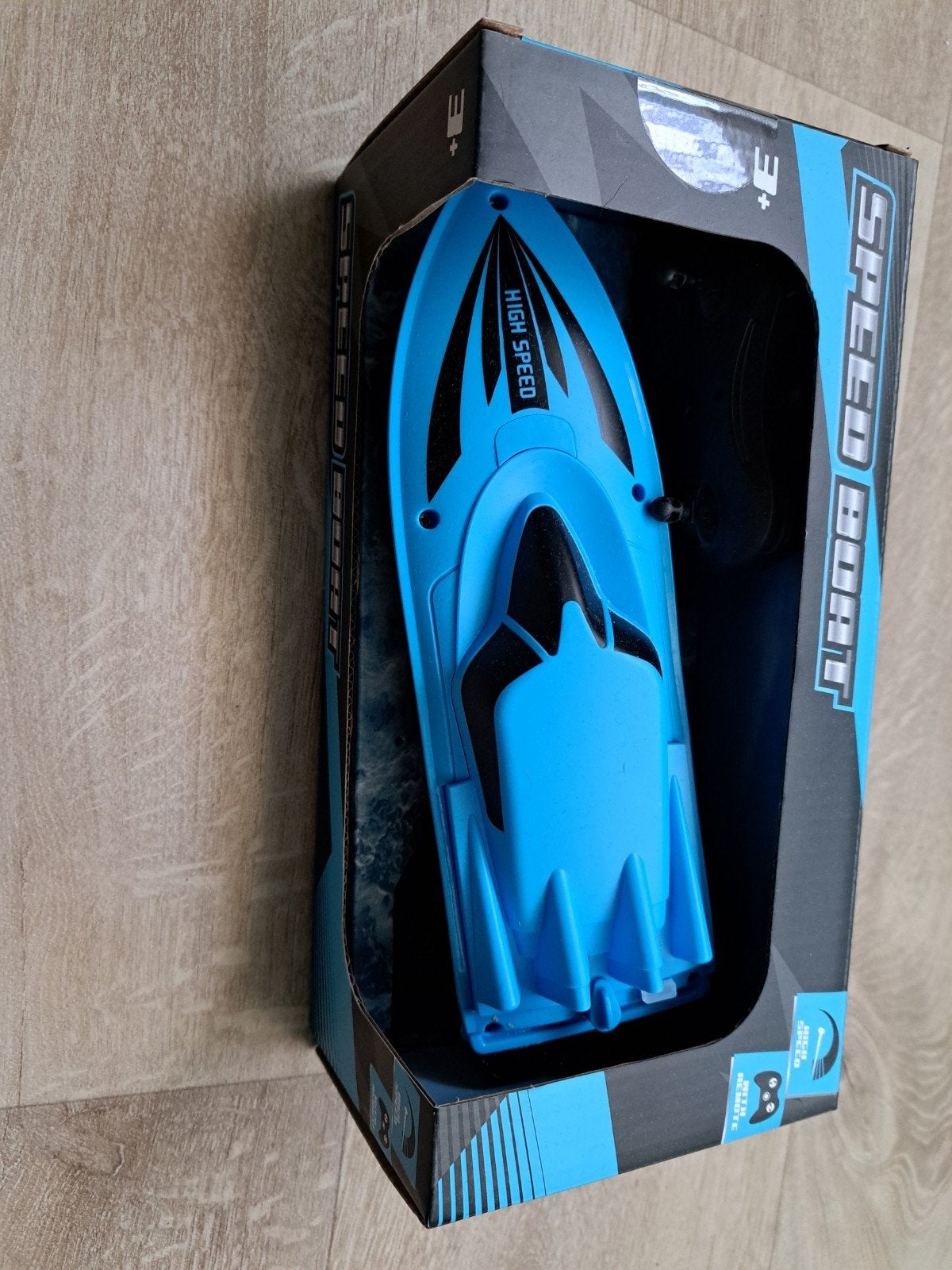 Nieuwe RC Speedboot met afstandsbediening - Blauw, Hobby en Vrije tijd, Ophalen of Verzenden, Zo goed als nieuw