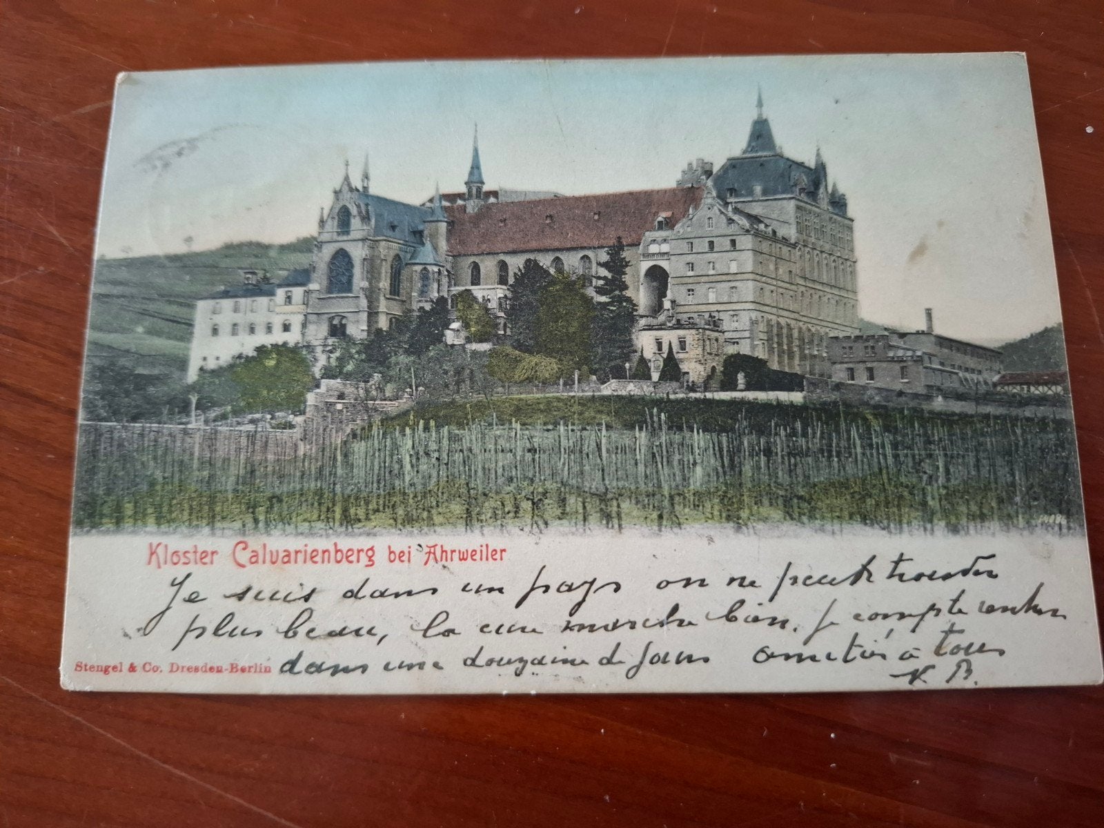 Oude Ansichtkaart Klooster Calvarienberg Ahrweiler 1904, Ophalen of Verzenden, Voor 1920, Gelopen, Duitsland