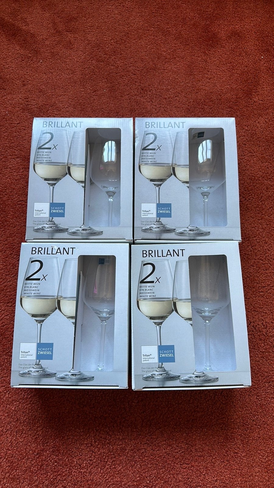 Brillant witte wijn glazen, Verzamelen, Ophalen of Verzenden, Nieuw, Overige typen