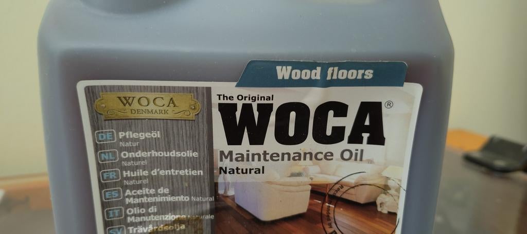 Woca Onderhoudsolie Naturel 1 liter - Ongeopend, Doe-het-zelf en Verbouw, Overige kleuren, Nieuw, Beits, Ophalen of Verzenden