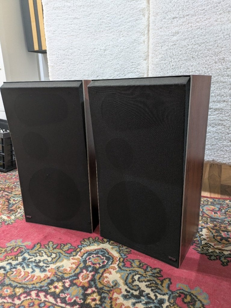 B&O Beovox S75 vintage speakers matching pair + kabels, Ophalen, Gebruikt, Inclusief kabels, Speakerset