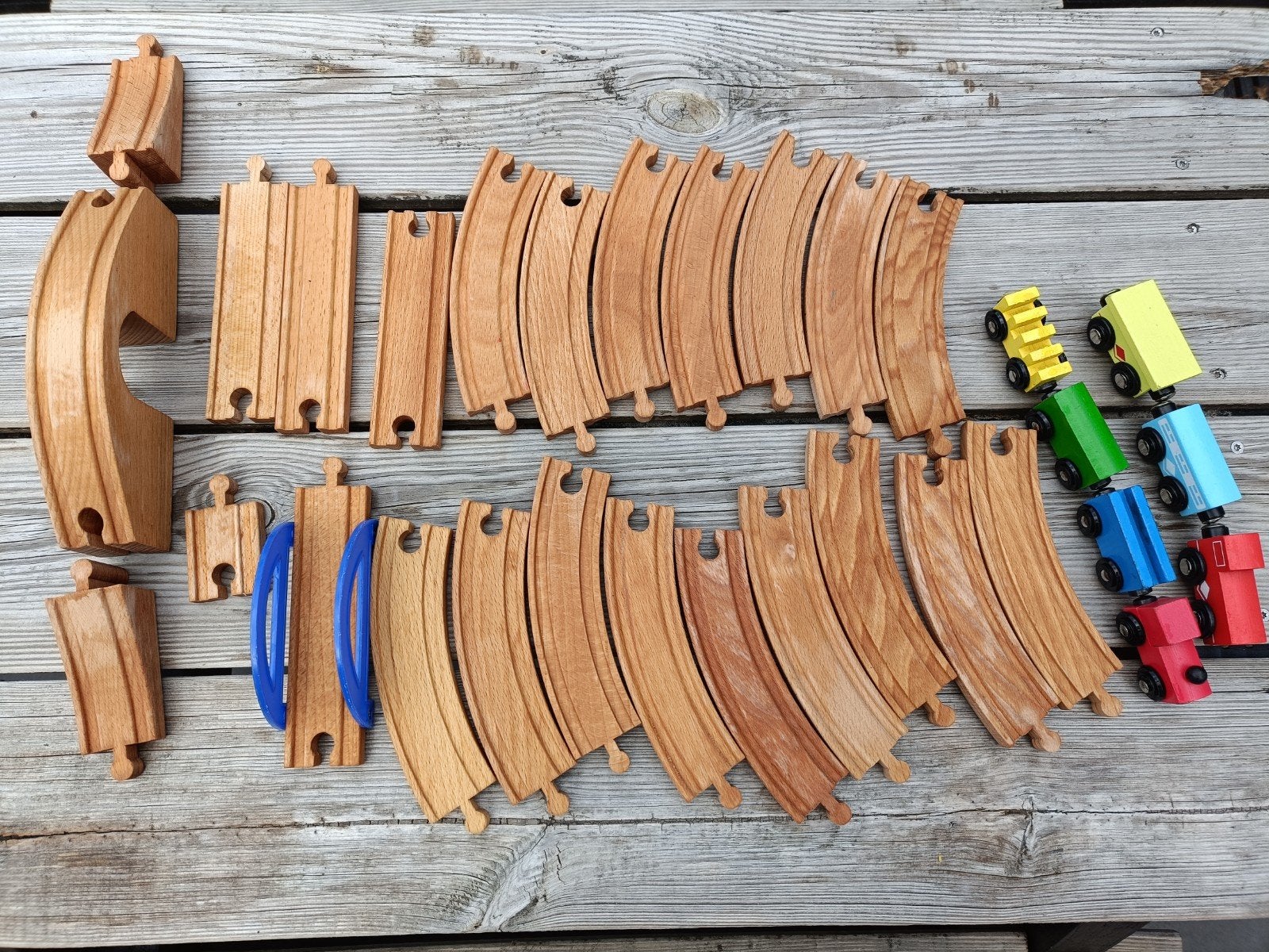 Houten treinbaan, Ophalen