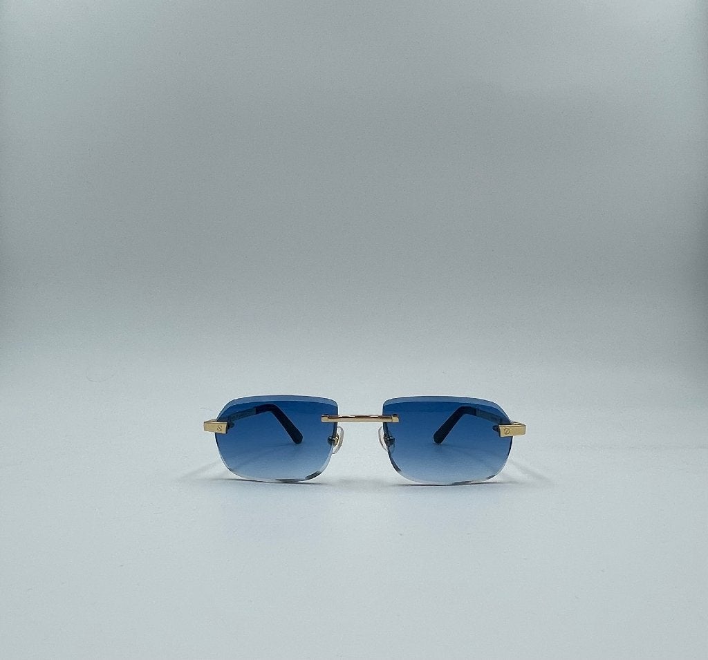 Cartier santos bril blauw, Overige merken, Blauw, Nieuw, Ophalen of Verzenden