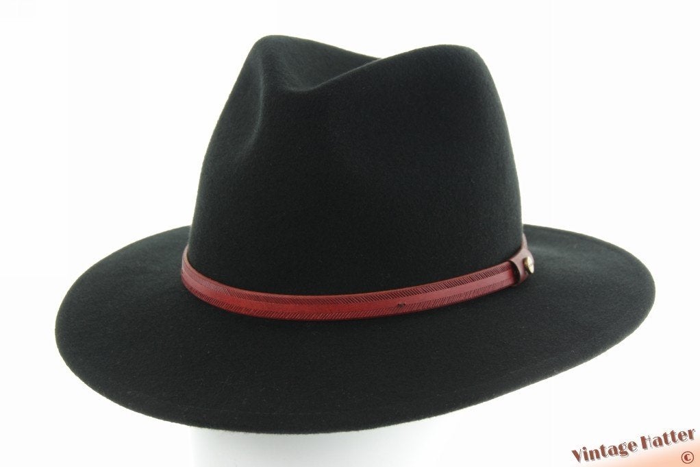 Outdoor geufhoed Stetson Traveller Rantoul zwart wolvilt 55, Stetson, Hoed, Nieuw, Ophalen of Verzenden