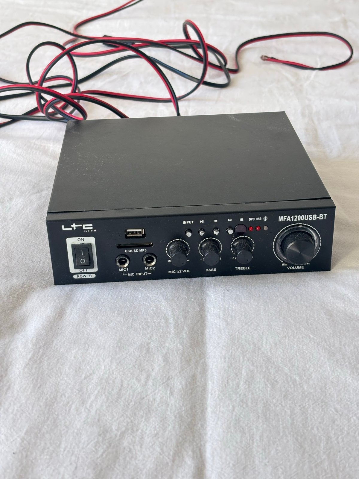 LTC Audio MFA1200USB-BT Mini Hifi Versterker, Gebruikt, Ophalen, Overige merken, Minder dan 60 watt