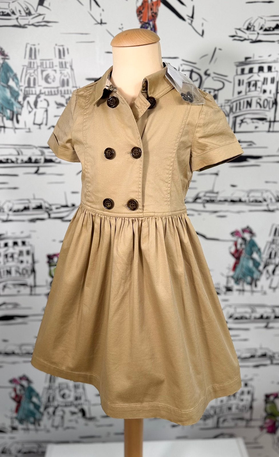Burberry meisjes trench jurk maat 8 NIEUW