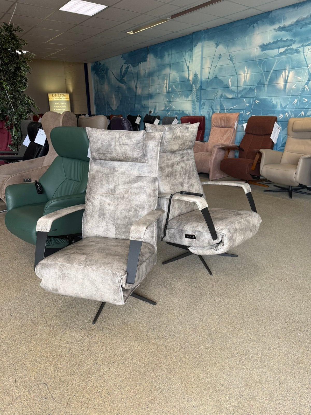 Chill Line relaxfauteuils relax stoel gratis bezorging, Zo goed als nieuw, 50 tot 75 cm, Leer, 75 tot 100 cm