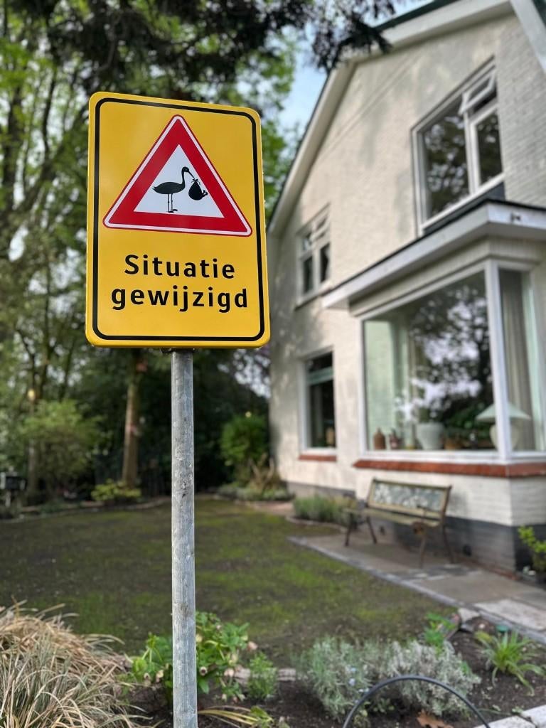Geboorte bord te huur baby versiering geboren ooievaar, Ophalen, Gebruikt, Geboorte of Huwelijk