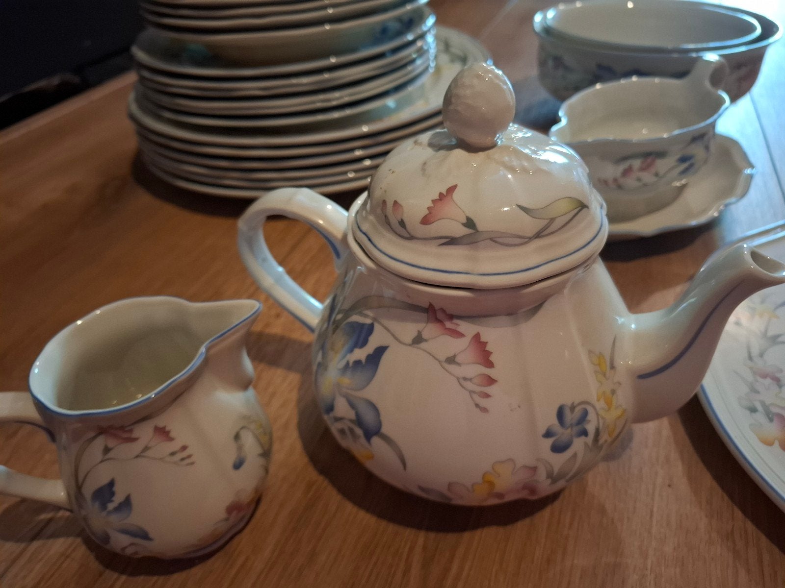 6-delig erfstuk servies, sporadisch gebruikt, Ophalen of Verzenden