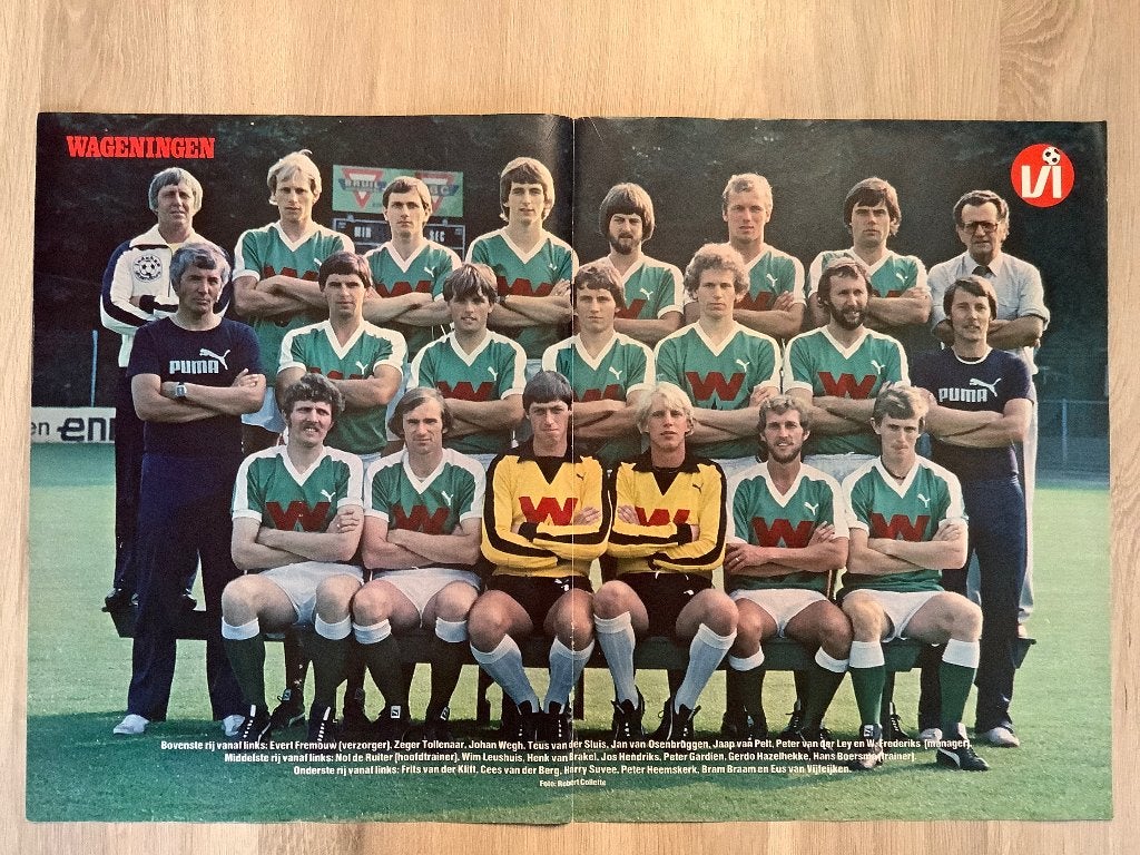 Poster FC Wageningen Jaren 80, Ophalen of Verzenden, Zo goed als nieuw, Overige binnenlandse clubs, Poster, Plaatje of Sticker