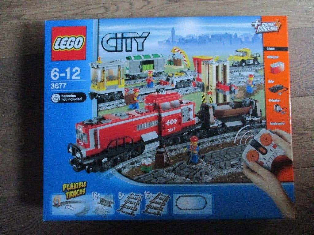 LEGO City * RC VRACHT TREIN / Red Cargo Train * 3677 * NIEUW