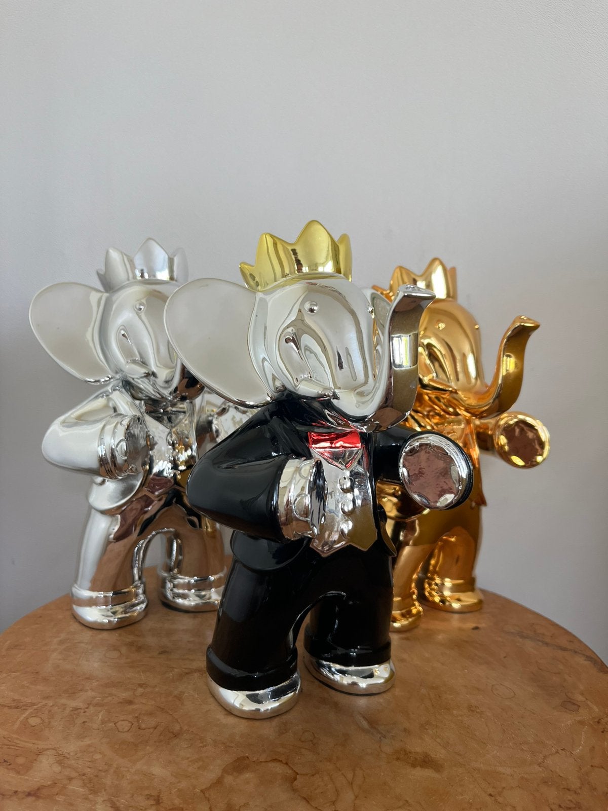 3 x chrome Babolex Victory beeldjes, Ophalen, 20 cm, Overige materialen