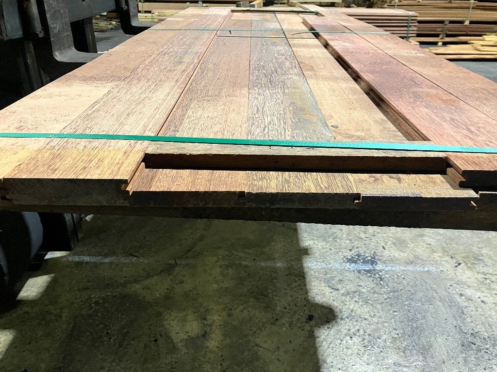 planken-terrasdelen-Hardhout/Sucupira Vermelho-21x135mm, Ophalen, Planken, Nieuw, Hardhout