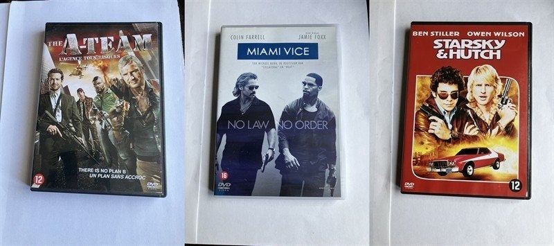a team + miami vice + starsky and hutch dvd (3 stuks) 70 80, Alle leeftijden, Ophalen of Verzenden, Zo goed als nieuw, Nederlands