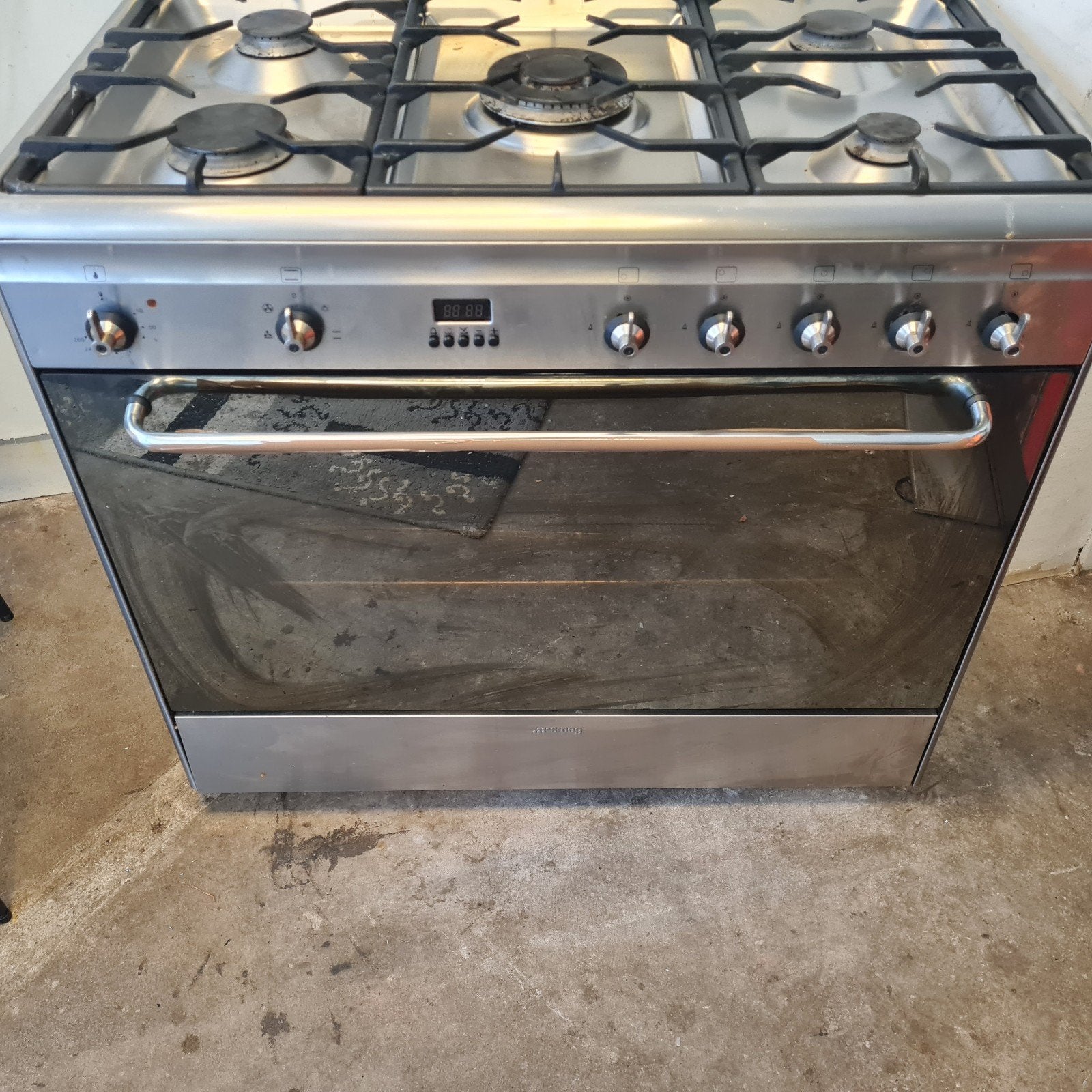 Fornuis smeg 90cm breed, Witgoed en Apparatuur, Fornuizen, 60 cm of meer, Ophalen of Verzenden, Gas, Vrijstaand