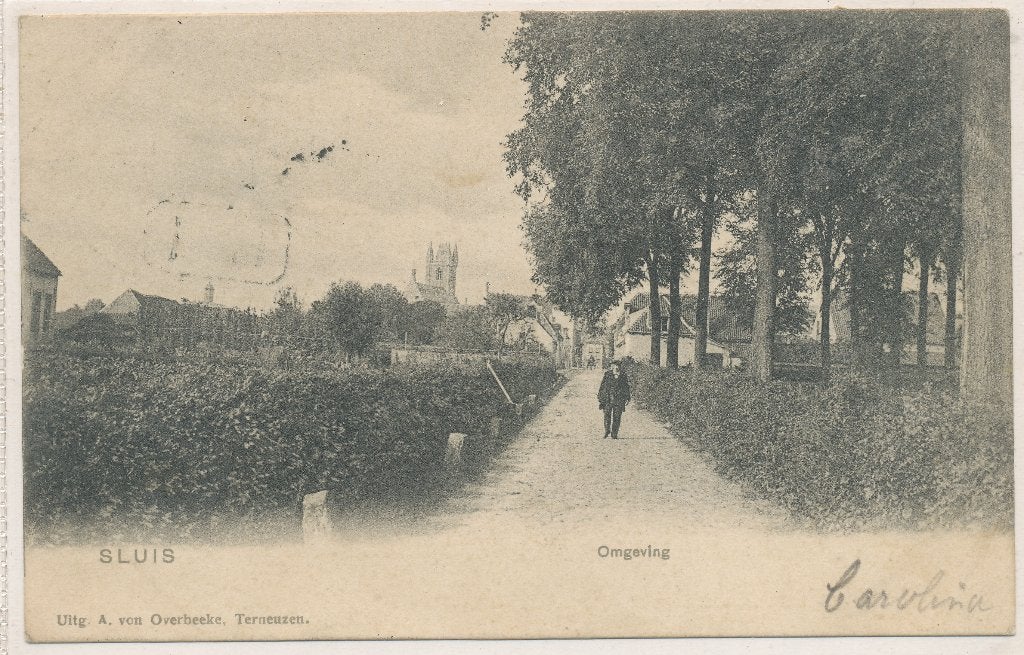 Sluis - Omgeving  1904, Ophalen of Verzenden, Voor 1920, Gelopen, Zeeland