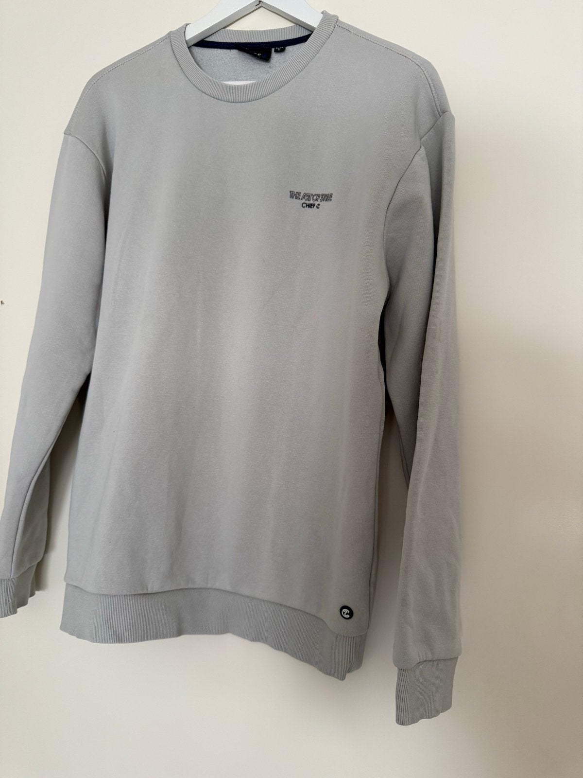 Chief sweater maat L, lichtgrijs, Kleding | Heren, Ophalen of Verzenden, Zo goed als nieuw, Maat 52/54 (L), Grijs