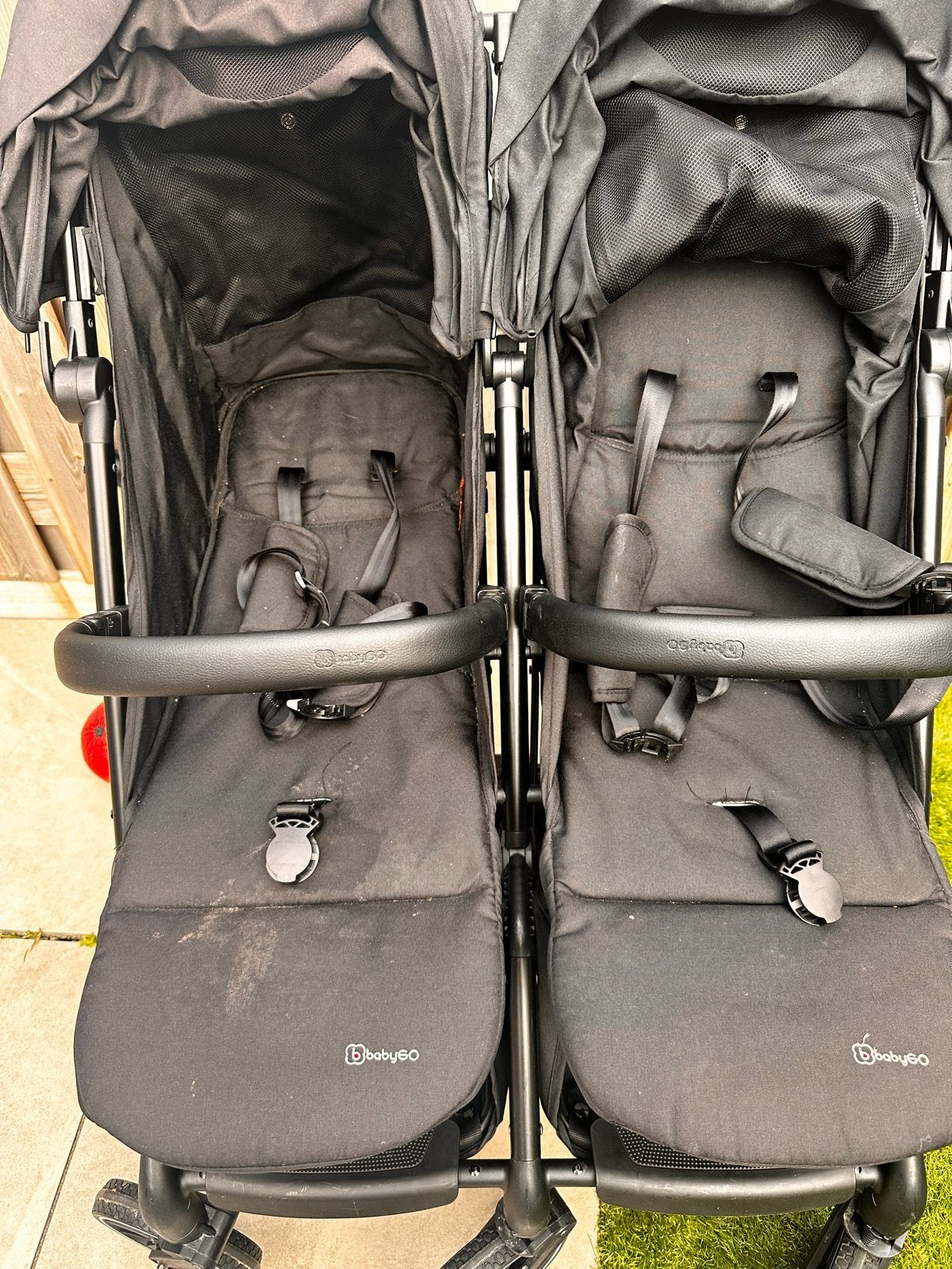BabyGO Duowagen/Tweelingwagen - Zwart, Ophalen of Verzenden, Gebruikt, Overige merken, Duomodel