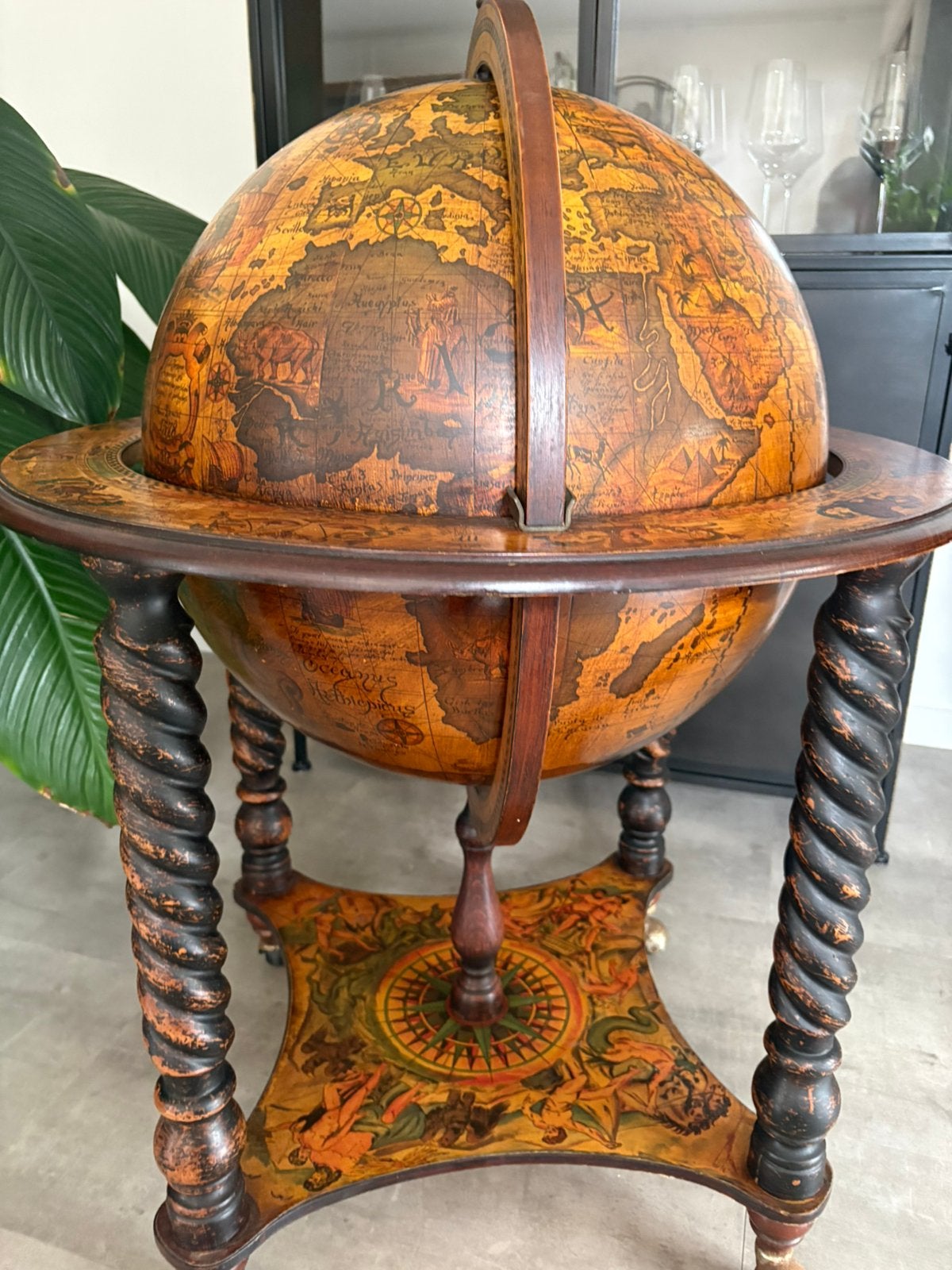 Anrieke bar globe drank wereldbol barglobe globebar XXL, Ophalen, Zo goed als nieuw