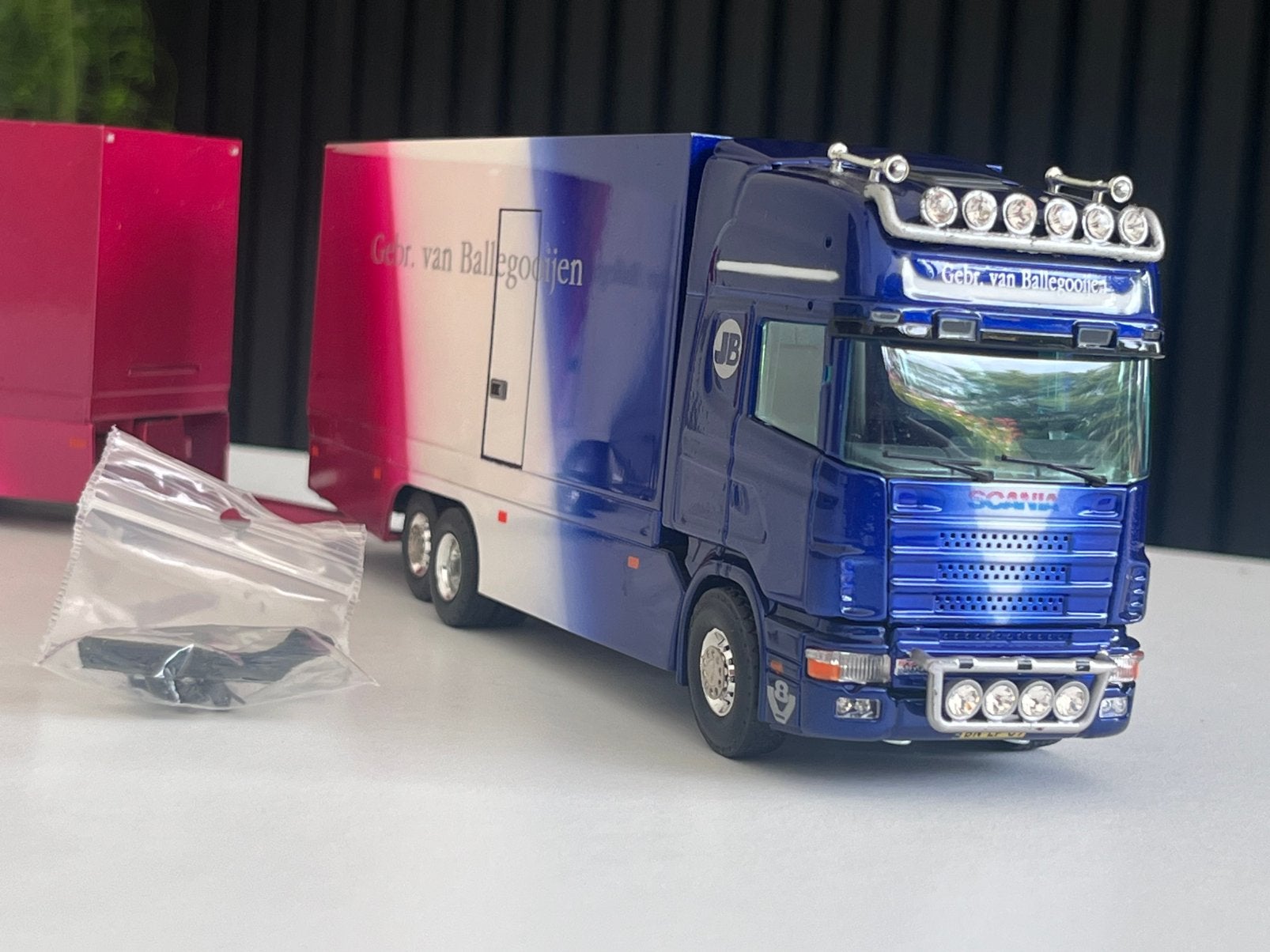 Tekno Scania 4 serie Gebr. Van Ballegooijen, Ophalen of Verzenden, Zo goed als nieuw, Bus of Vrachtwagen, Tekno