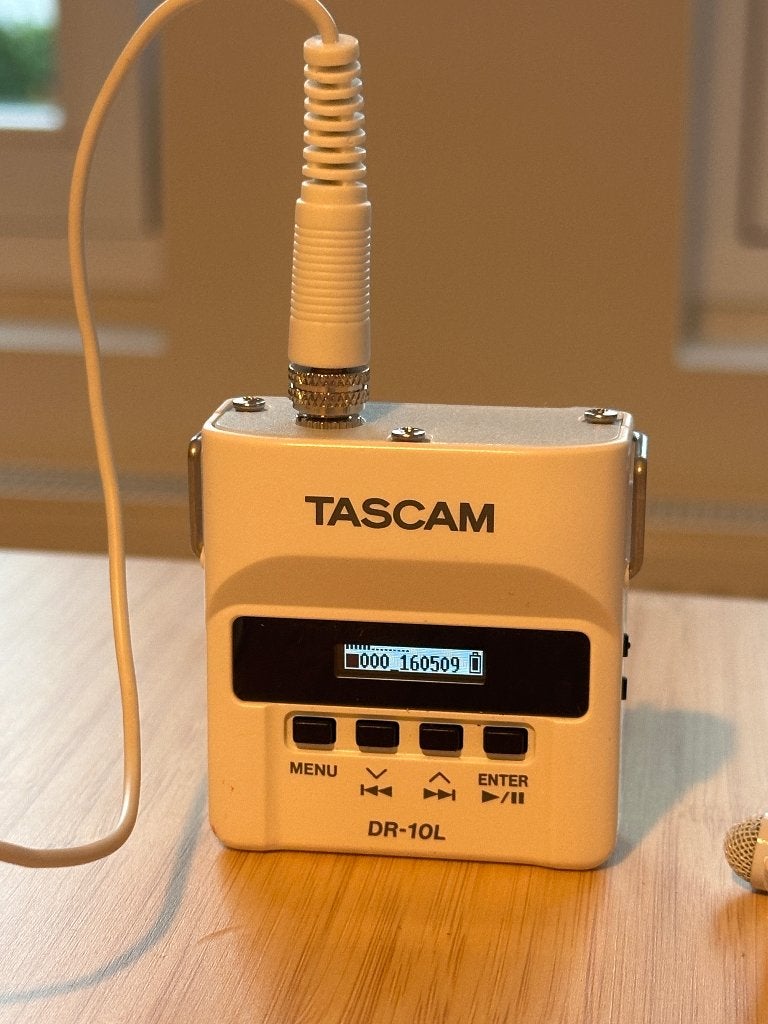 Microfoon lapel Tascam DR-10L, Ophalen of Verzenden, Zo goed als nieuw, Overige typen